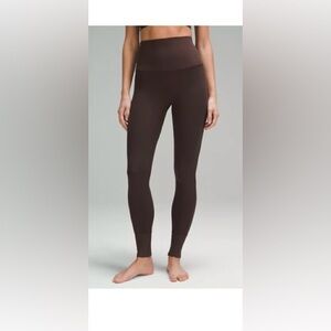 Lululemon Align Super High-Rise Ribbed Trim Tight 28” Espresso
